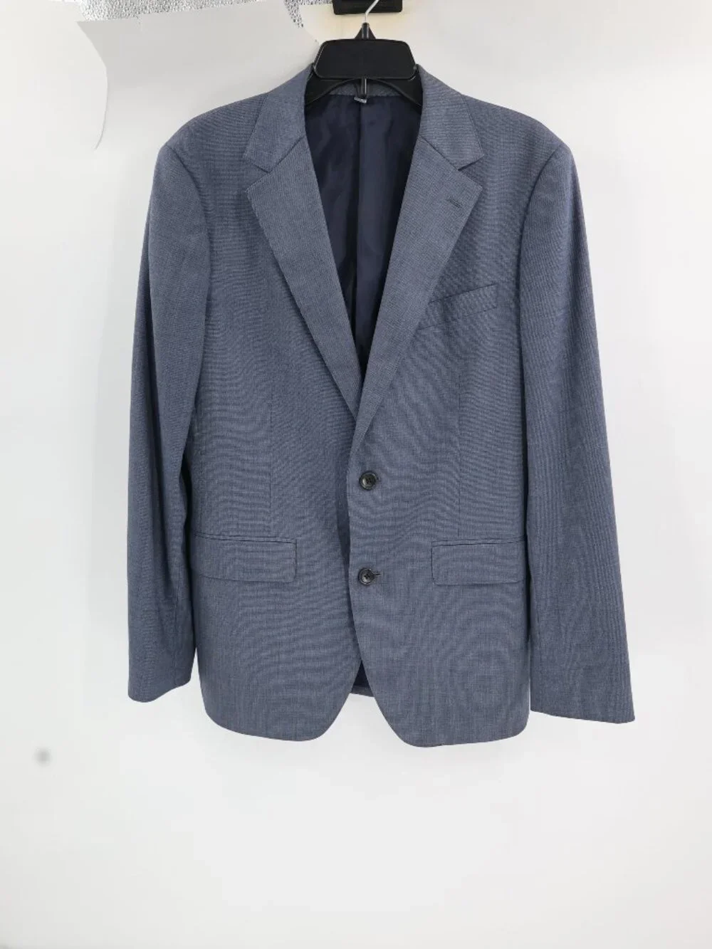 Bonobos Sport Coat Men 38R Wool blend stretch Slim Fit Two Button blue sharkskin